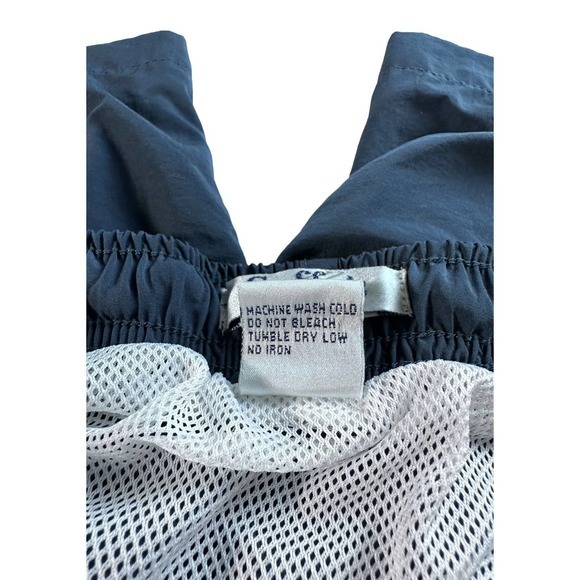 Cuffy's Cape COD Mens Swim Shorts Large Navy Blue White Striped Drawstring Lined - Picture 4 of 7